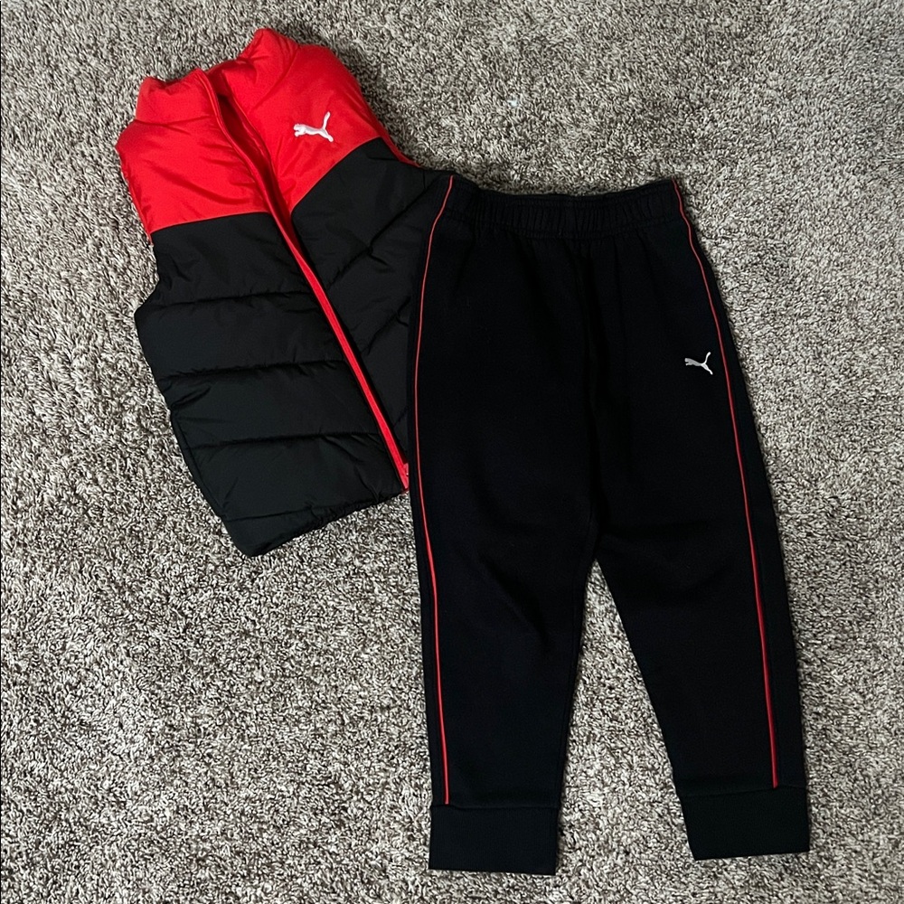 Puma Puffer Vest with Joggers